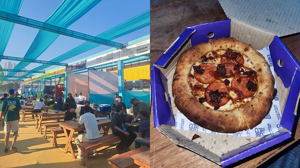 Food stalls at Sunburn Festival in Mumbai