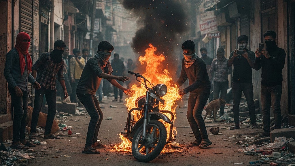 Bhopal News: Miscreant Torches Bike, Fire Leads To Battery Blast