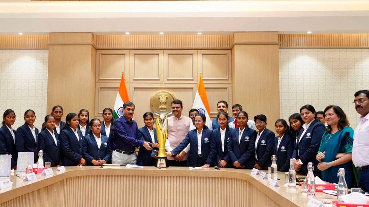 Maharashtra CM Devendra Fadnavis Felicitates Indian Blind Women's Cricket Team After Historic T20 World Cup Win - Video 