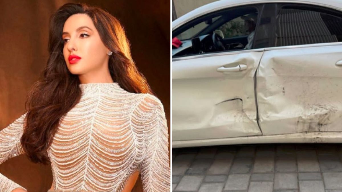 Actress Nora Fatehi Suffers Minor Injuries After Drunk Driver Rams Into Her Car In Andheri While En Route To Sunburn Festival 