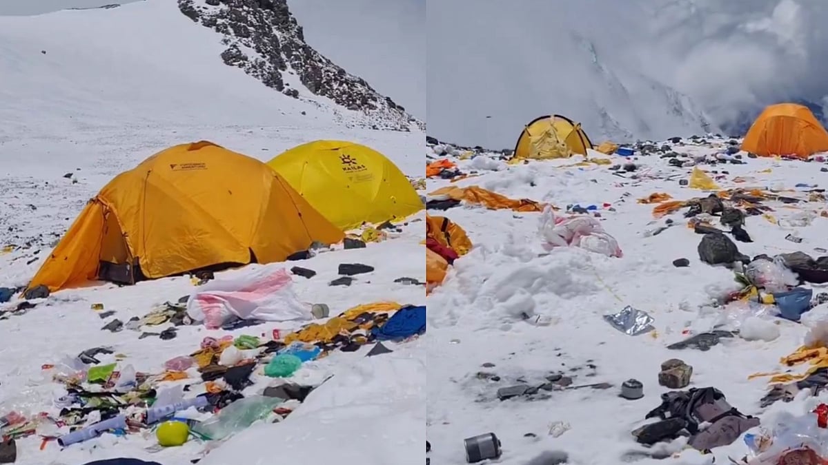 Shameful! Mount Everest Visuals Show Piles Of Trash Scattered On Snow: Netizens Say, 'Time For Stricter Regulations' 