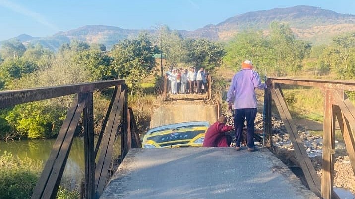 Pune VIDEO: Bridge Collapses In Velhe Taluka, Snapping Connectivity For 25 Villages |