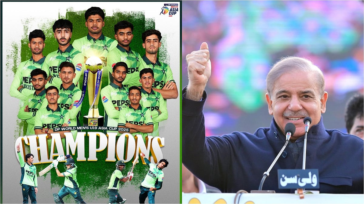 Pakistan PM Shehbaz Sharif Congratulates U19 Team On Asia Cup Final Win Over India, Praises PCB Chief Mohsin Naqvi 
