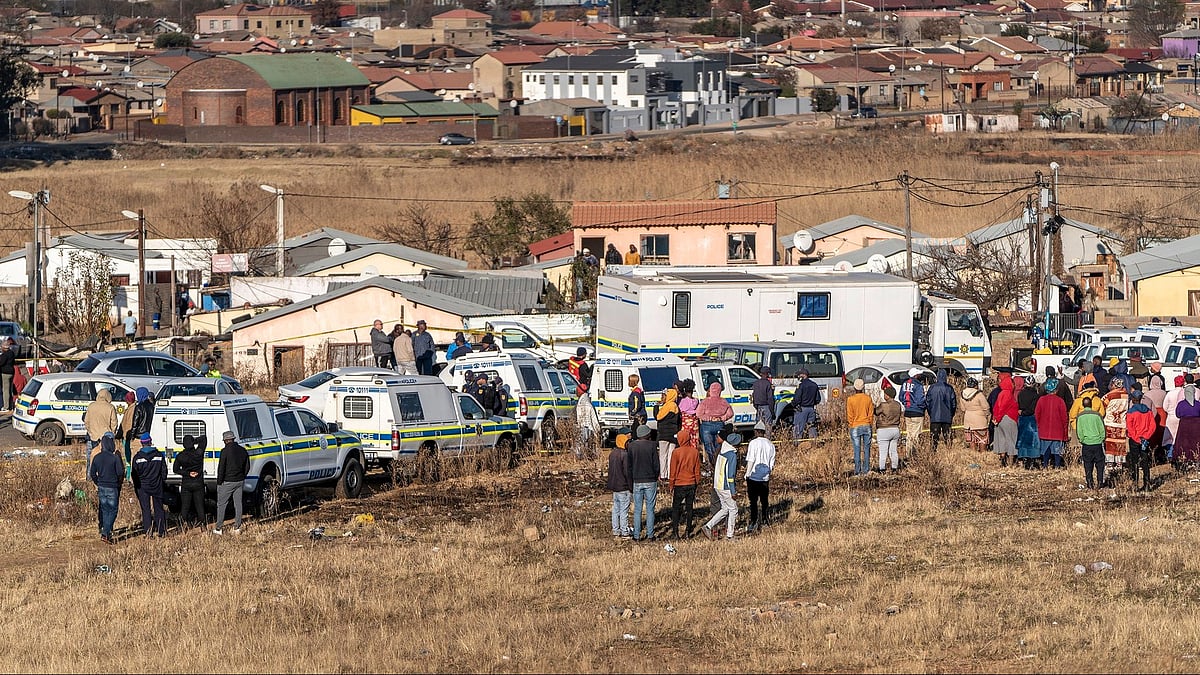 The mass shooting site near Johannesburg Township | X/@SARANGKing2765