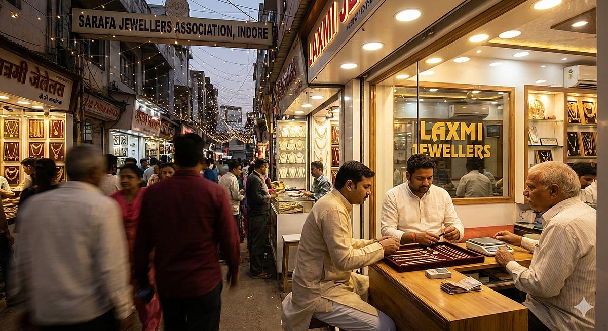 Indore News: Sarafa Bazaar Jeweller Duped Of ₹40 Lakh Gold; Probe On | AI Generated Image