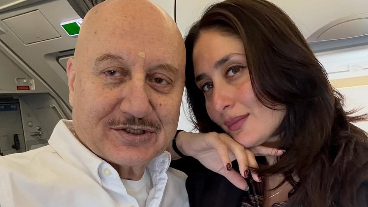 Anupam Kher Recalls Meeting 'Diva' Kareena Kapoor Khan 25 Years Ago, Reunites With Her On Delhi Flight: 'She's Hungry For Great Roles' 