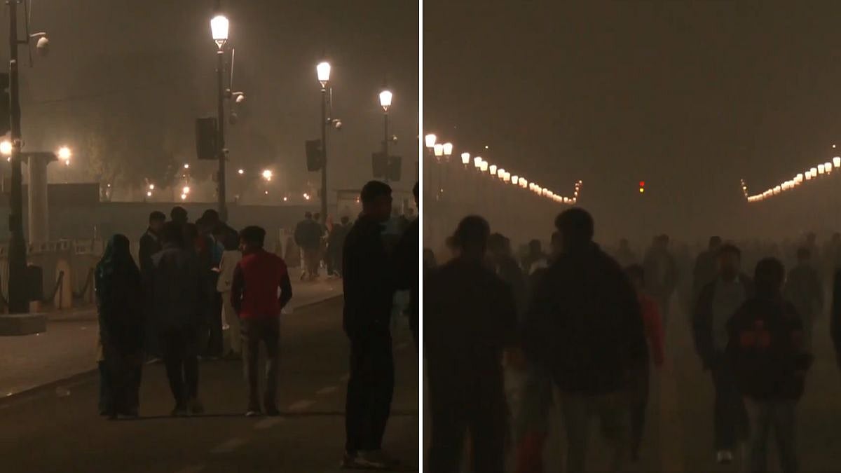 The national capital woke up to a thick blanket of toxic smog on Sunday morning, sharply reducing visibility and causing discomfort to residents across the city. | X @ANI