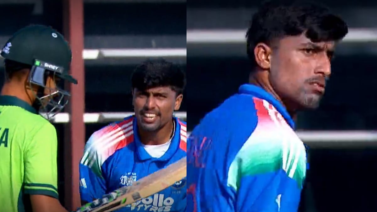 Tempers Flare! Henil Patel Gives A Fiery Send-Off To Hamza Zahoor During IND Vs PAK, ACC U19 Asia Cup Final; Video 