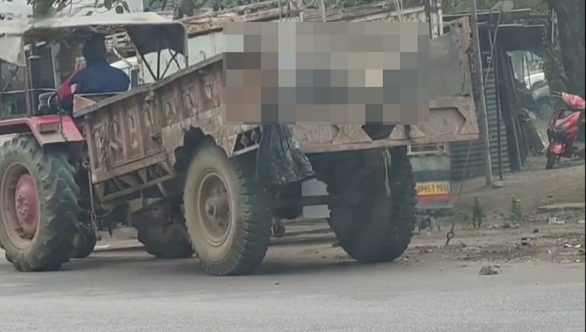 Distressing! Sanitation Workers Load Cow's Carcass Into Garbage Truck In Chhatarpur