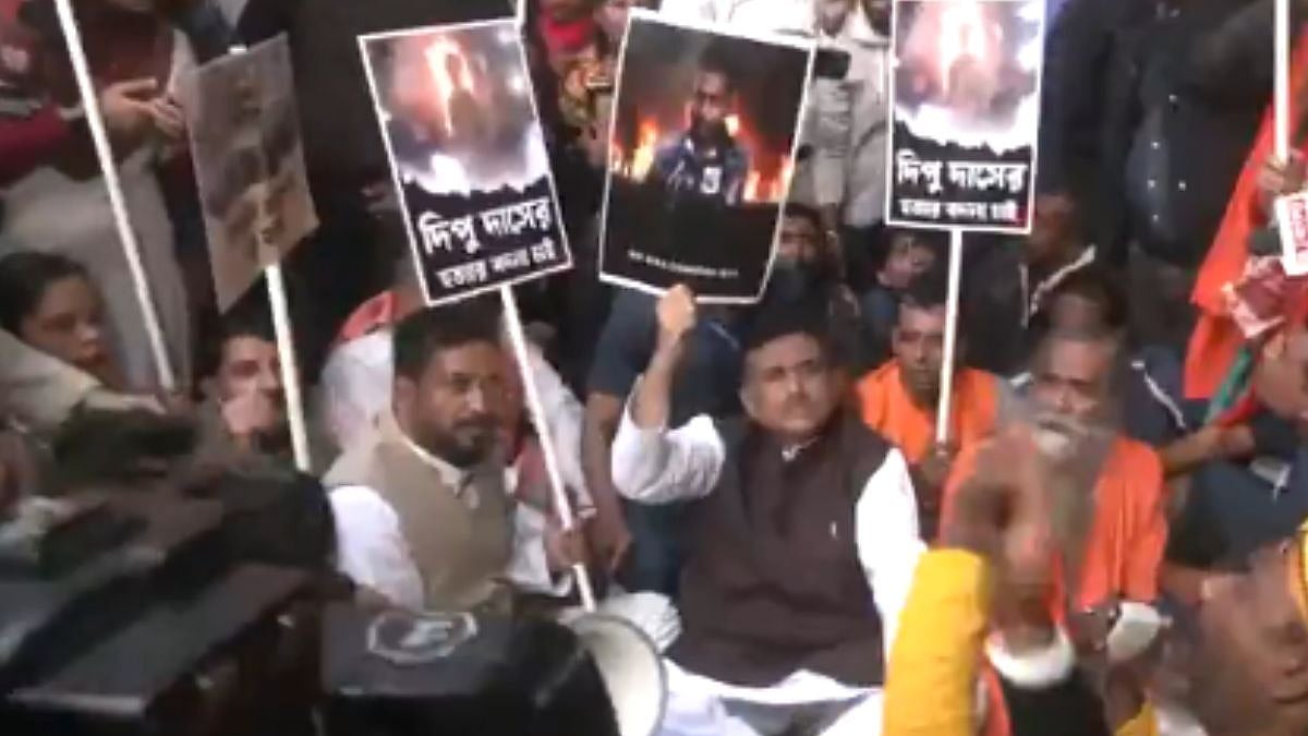 'Won't Allow Them Here': BJP's Suvendu Adhikari Protests Outside Bangladesh High Commission In Kolkata Over Mob Lynching Of Dipu Chandra Das - VIDEO