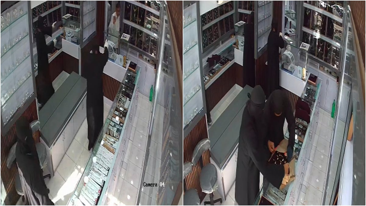Police examine CCTV footage after a daylight robbery at a jewellery shop in Seawoods, Navi Mumbai | File Photo