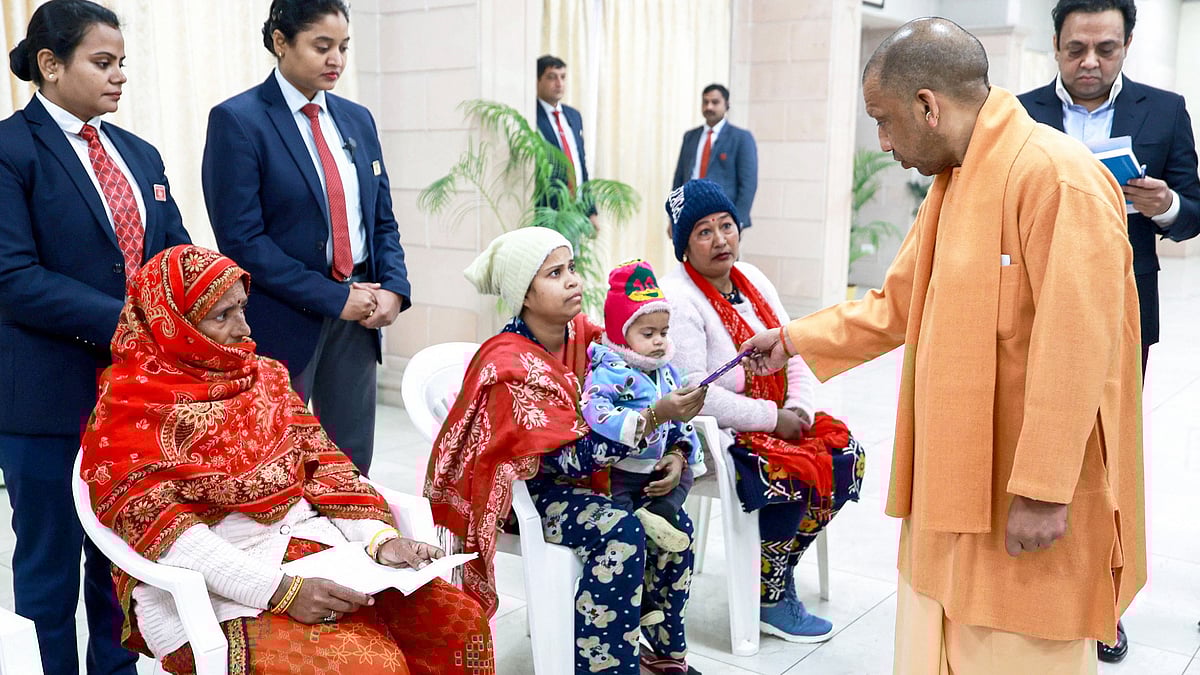 UP CM Yogi Adityanath Holds Janta Darshan, Directs Swift Redressal Of Public Grievances