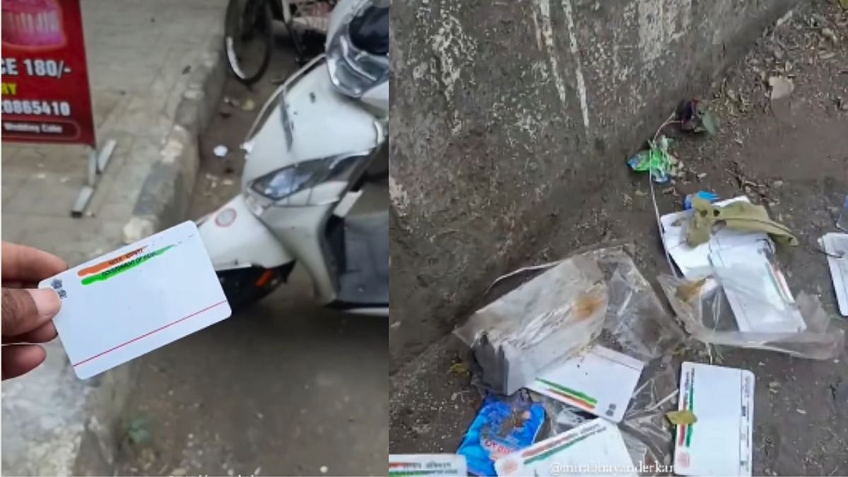 Mira Road News: Bundles Of Blank PVC Aadhar Card Found On Roadside Near Kashimira Ahead Of Municipal Corporations Polls 2026 | Video 
