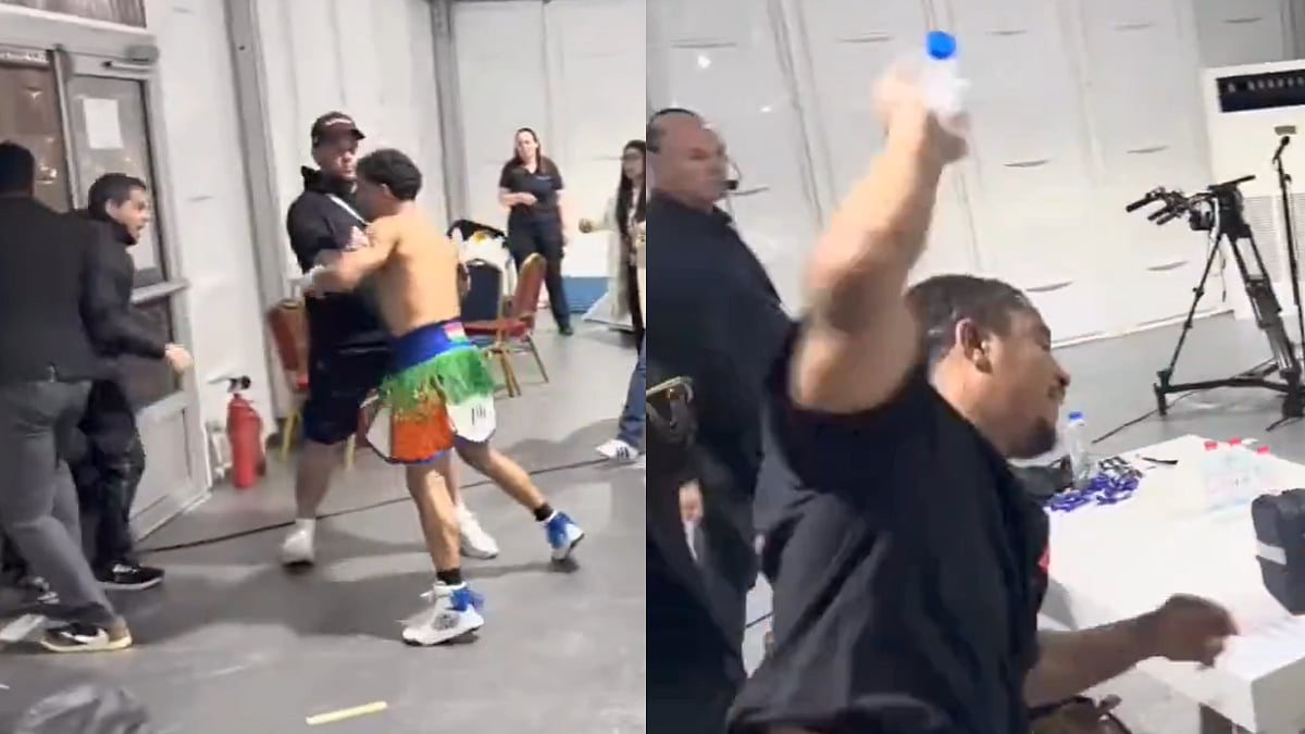 Chaotic Scenes! Indian Boxer Neeraj Goyat Involved In Heated Altercation With Anthony Taylor; VIDEO 