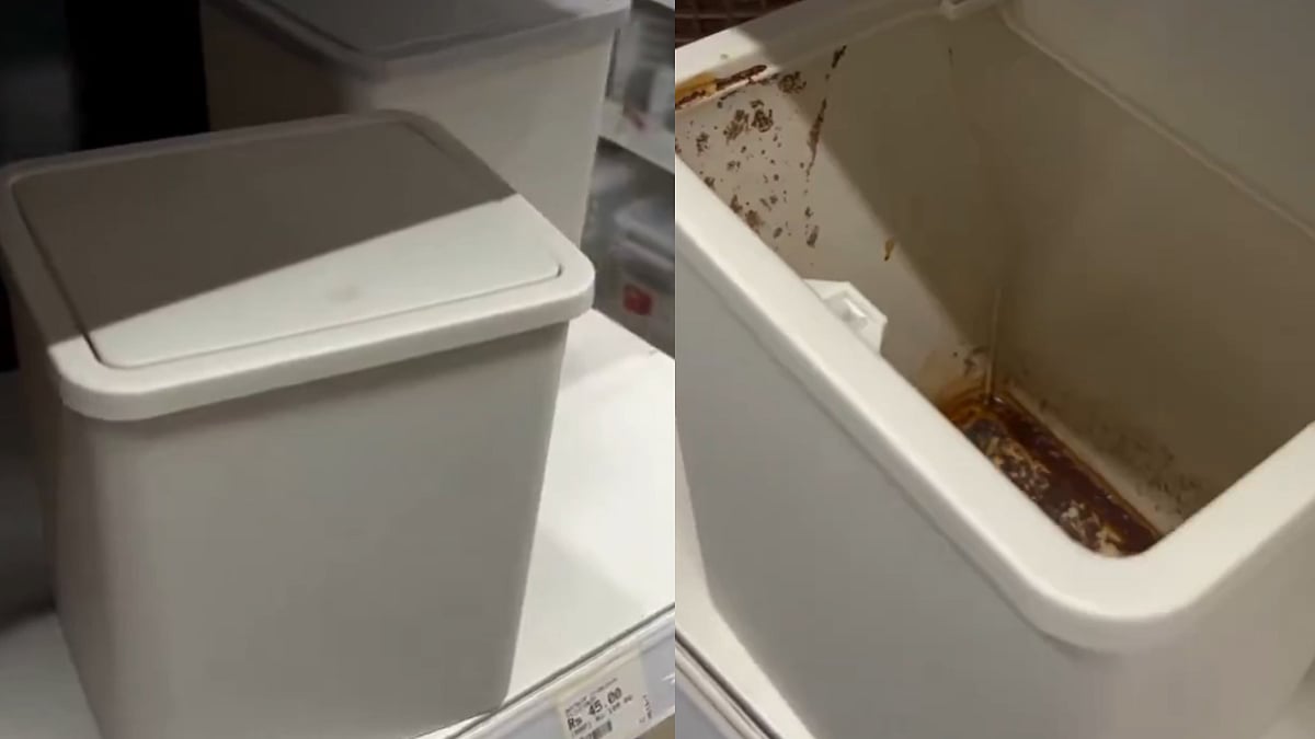 Man Shocked To Find Gutkha Stains In Dustbin, Meant For Sale, At Kanpur’s Mr DIY - VIDEO