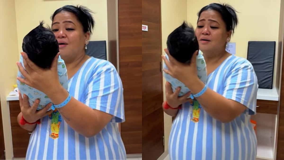Bharti Singh Gets Emotional As She Holds Her Newborn Baby For The First Time Two Days After Birth:...