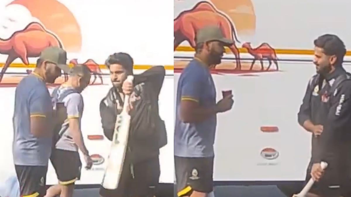 Video: Rohit Sharma Closely Observes Shardul Thakur's Bat Swing Ahead Of Practice Session In Jaipur 