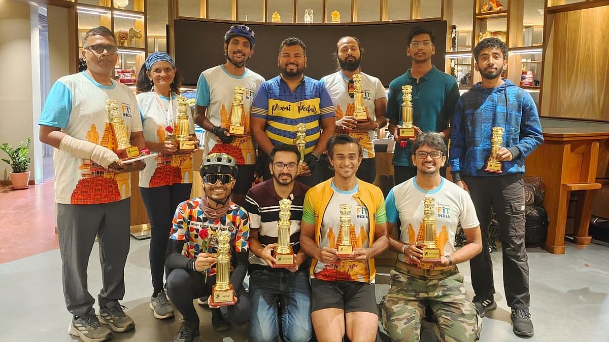 Mumbai Cyclists' Group Felicitated For Participating In 16-day National Tour 
