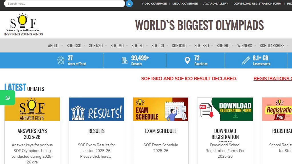 SOF IGKO 2025–26 Level 1 Results Declared At sofworld.org; Direct Link Here 