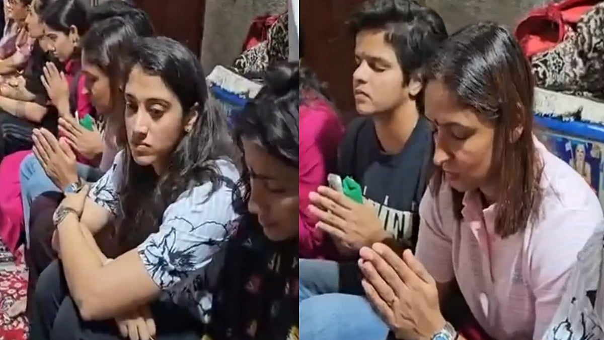 VIDEO: Indian Women's Cricket Team Visits Sri Varaha Lakshmi Narasimha Swamy Temple In Visakhapatnam