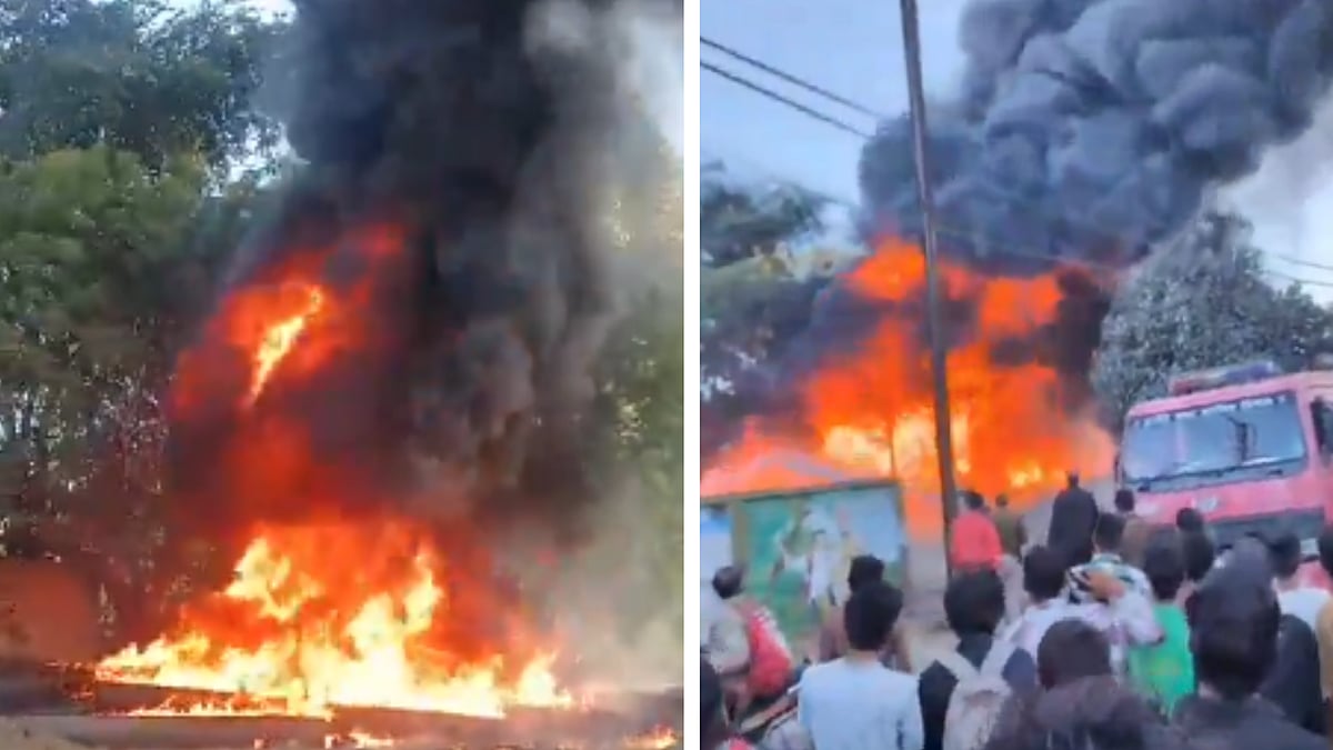 Indore News: Fire Broke Out At MOG Line Destroys Narmada Pipeline Material, No Casualties