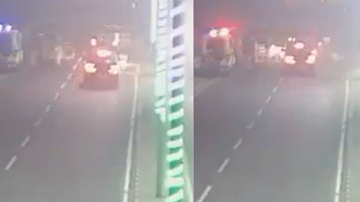 UP Hit-And-Run: Speeding Car Ploughs Through Police Barricade, Rams 2 Cops At Ganga Barrage...