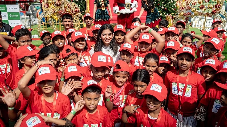 Isha Ambani Celebrates Early Christmas With 680 Children In Mumbai, Dons ₹20,500 Victorian-Style Top For Event 