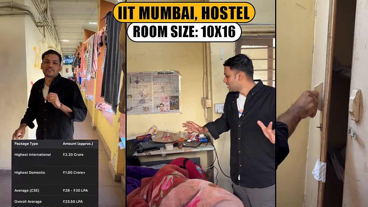 'Lowest Luxury, Highest Package': Guest Speaker Shows IIT Bombay Hostel Room, Says Students Bag ₹2 Cr Packages Despite Poor Living Conditions 