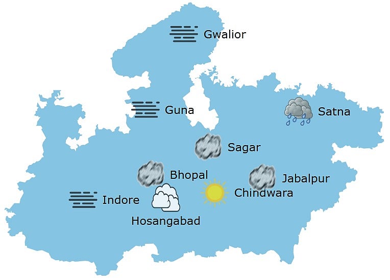 Weather in Madhya Pradesh at 10:30 am