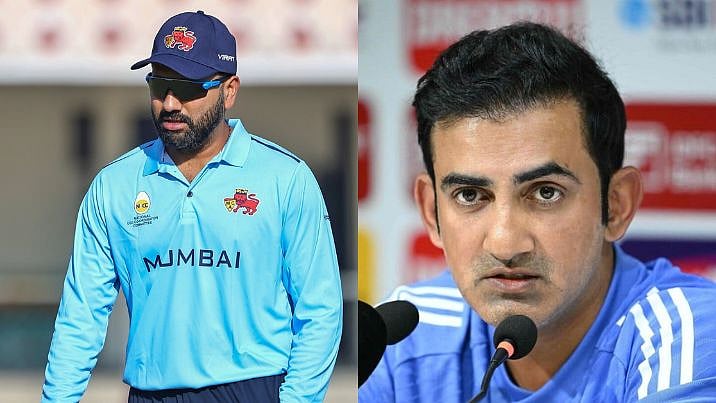 'Gambhir Dekh Raha Hai Na..': Fans Troll Gautam Gambhir As Rohit Sharma Slams 155 In Vijay Hazare...