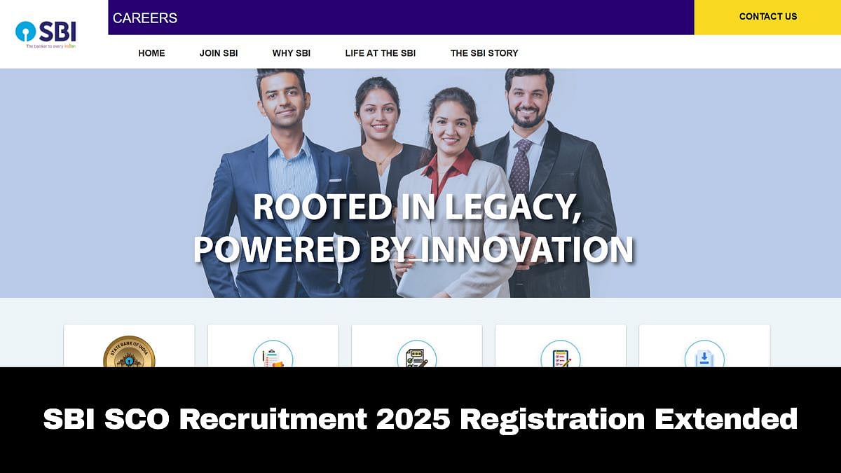 SBI SCO Recruitment 2025: Registration Process For 996 Positions Extended; Check Application Fees & Other Details Here 