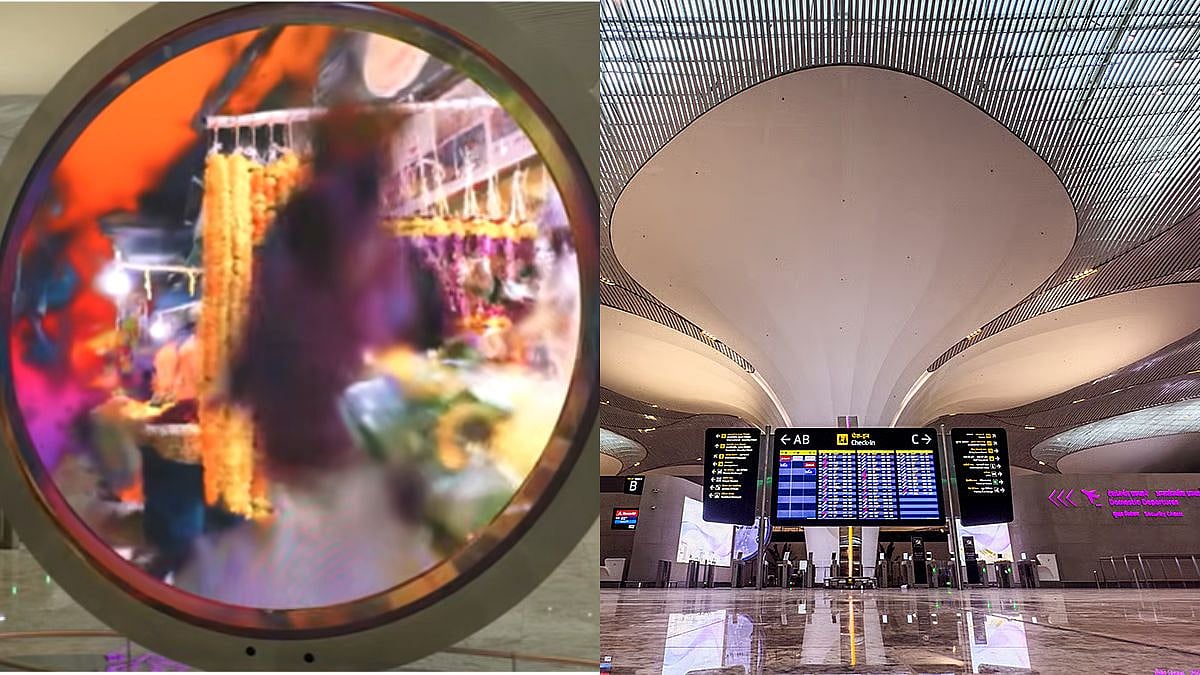 Navi Mumbai Airport | (left) Screenshot/YouTube@Farah Khan