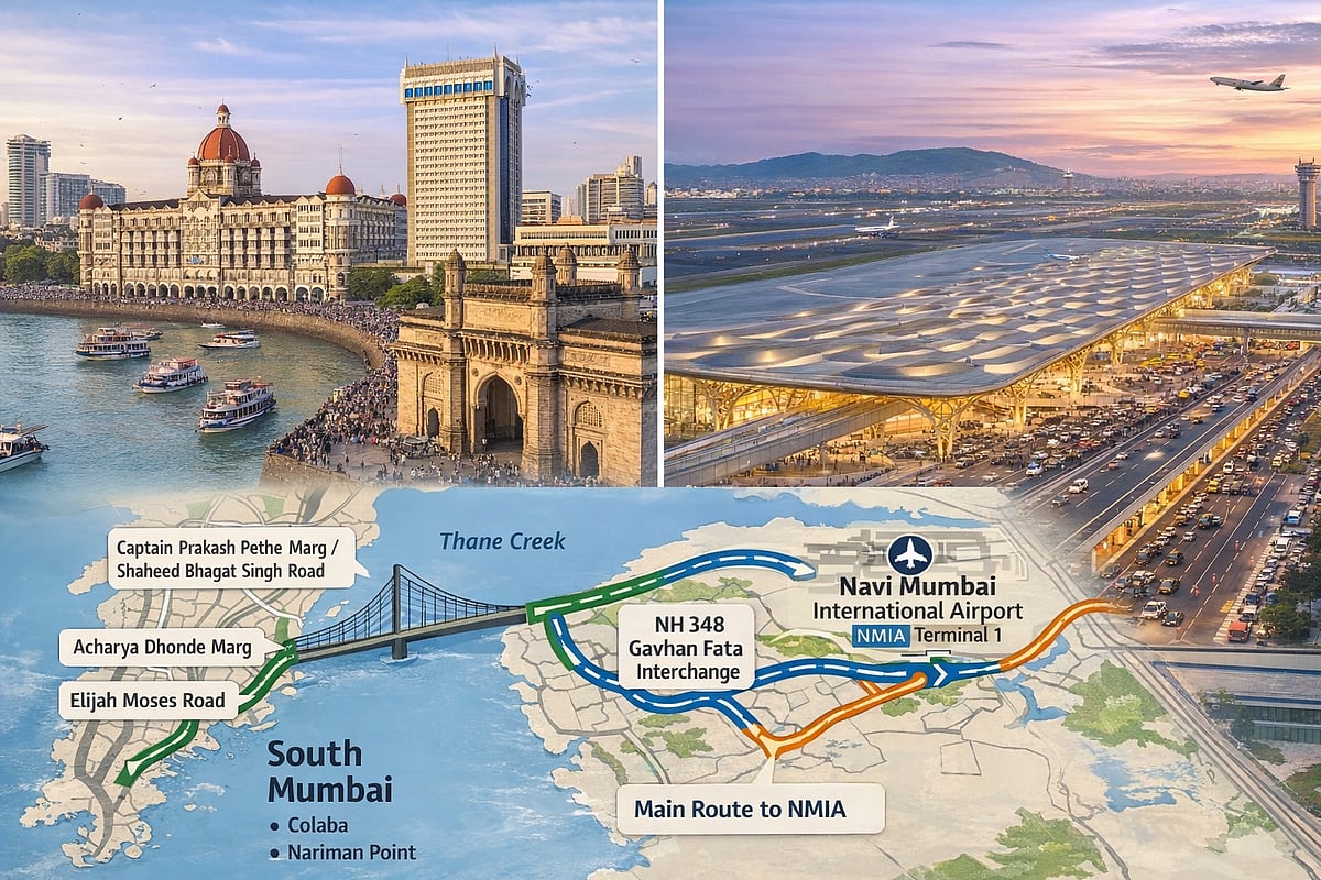 Navi Mumbai Airport: How To Reach NMIA From South Mumbai? Here Is A Complete Step By Step Driving Guide 