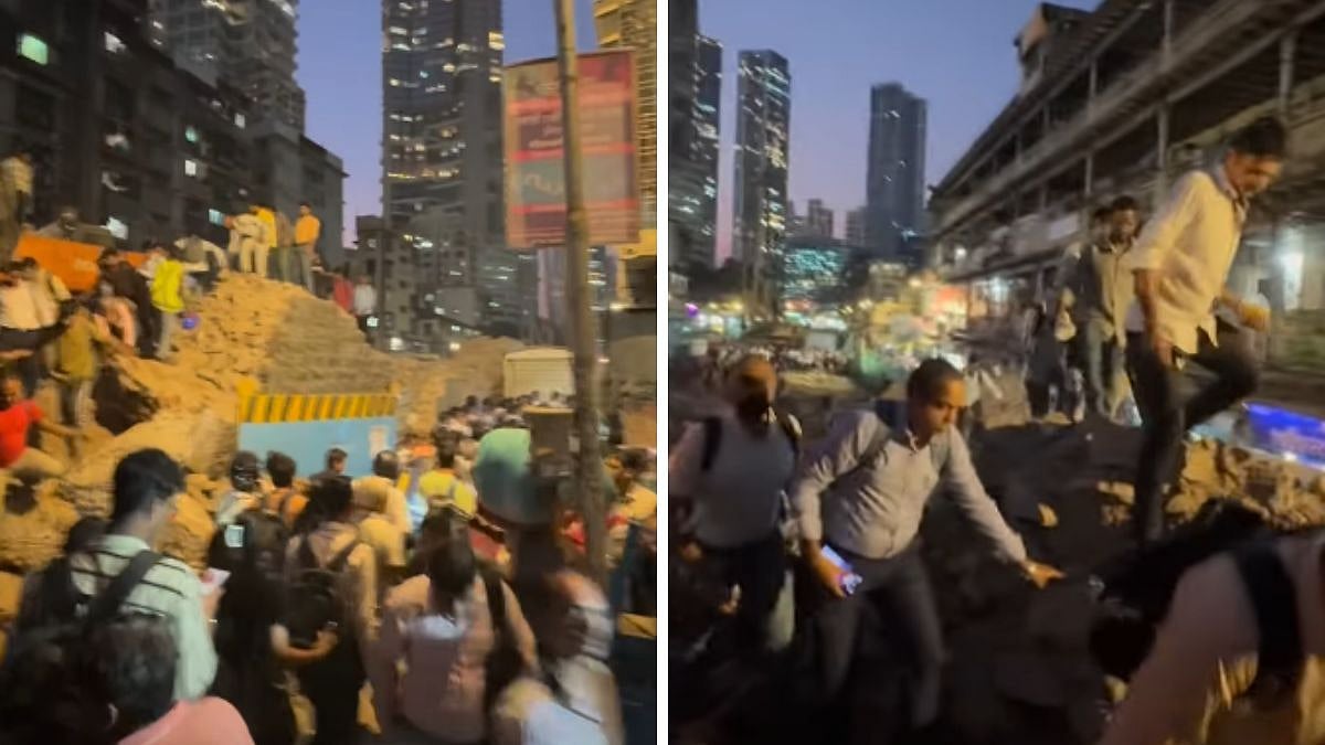 'Takeshi's Castle - Mumbai Edition': Netizens In Splits As Viral Video Shows Commuters 'Trekking' On...
