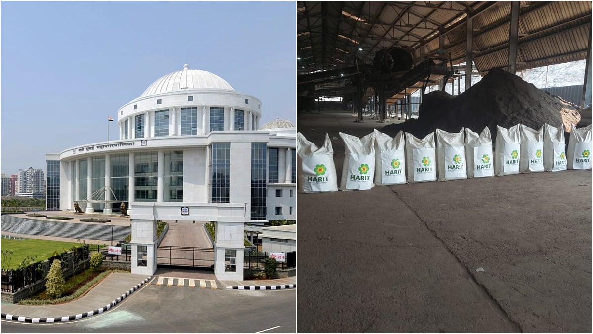 Organic compost branded as Harit MahaCity Compost produced from wet waste at NMMC’s Turbhe dumping ground as part of Navi Mumbai’s sustainable waste management drive | File Photo