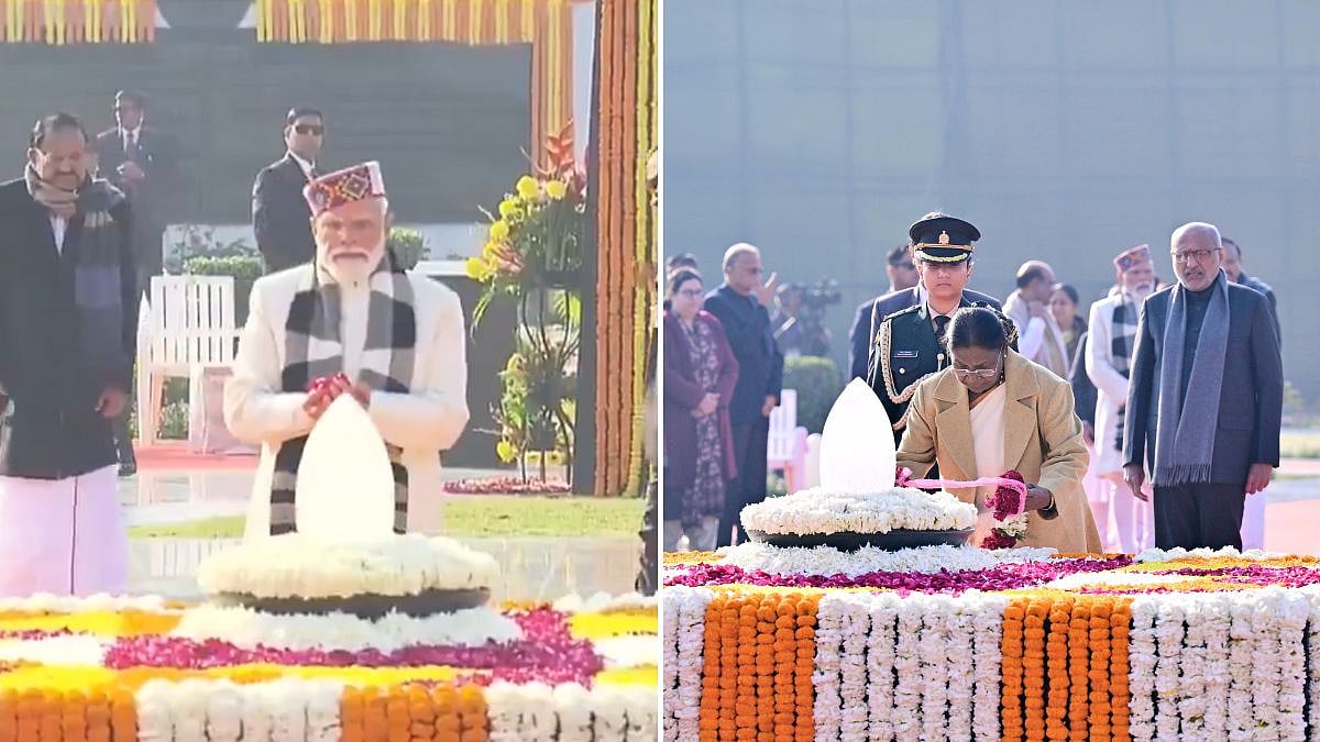 New Delhi: President Droupadi Murmu, PM Modi & Other Leaders Pay Tribute To Former Prime Minister...