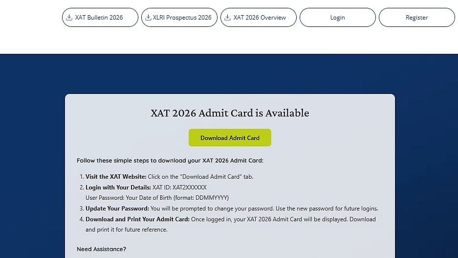 XAT 2026 Admit Card Released At xatonline.in; Exam On January 4