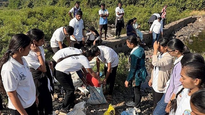 For seven days, the quiet villages of Maldhunge and Dhamani in Raigad district witnessed an unusual burst of activity as nearly 100 student volunteers from F.G. Naik College, Koparkhairane, stepped out of classrooms and into the community under the National Service Scheme (NSS). | 