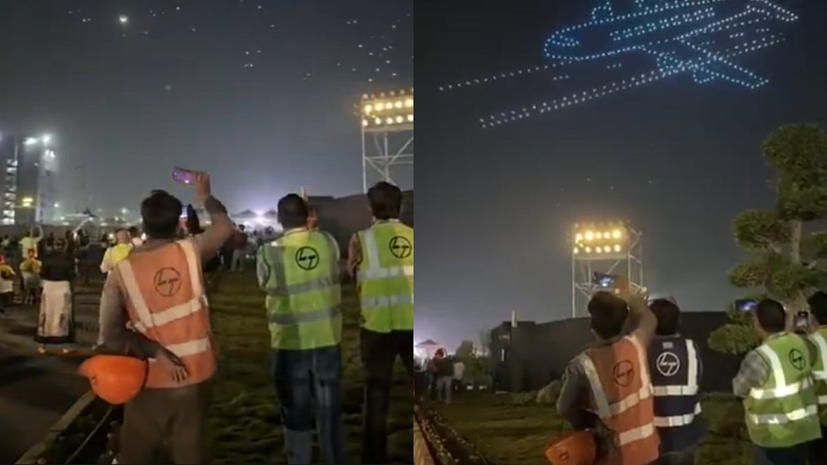 'Shah Jahan Must Be Crying...': Netizens React As NMIA Honours Its Labourers & Their Families In Heartfelt Drone Show | X @desimojito