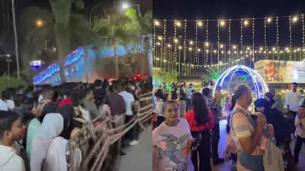 Local Train Vibes At Bandra Reclamation! Massive Crowd Gathers To Celebrate Christmas 