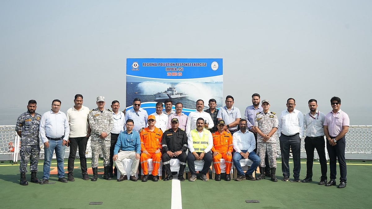Indian Coast Guard Conducts RPREX-2025 Off Mumbai Coast To Strengthen Maritime Pollution Response 