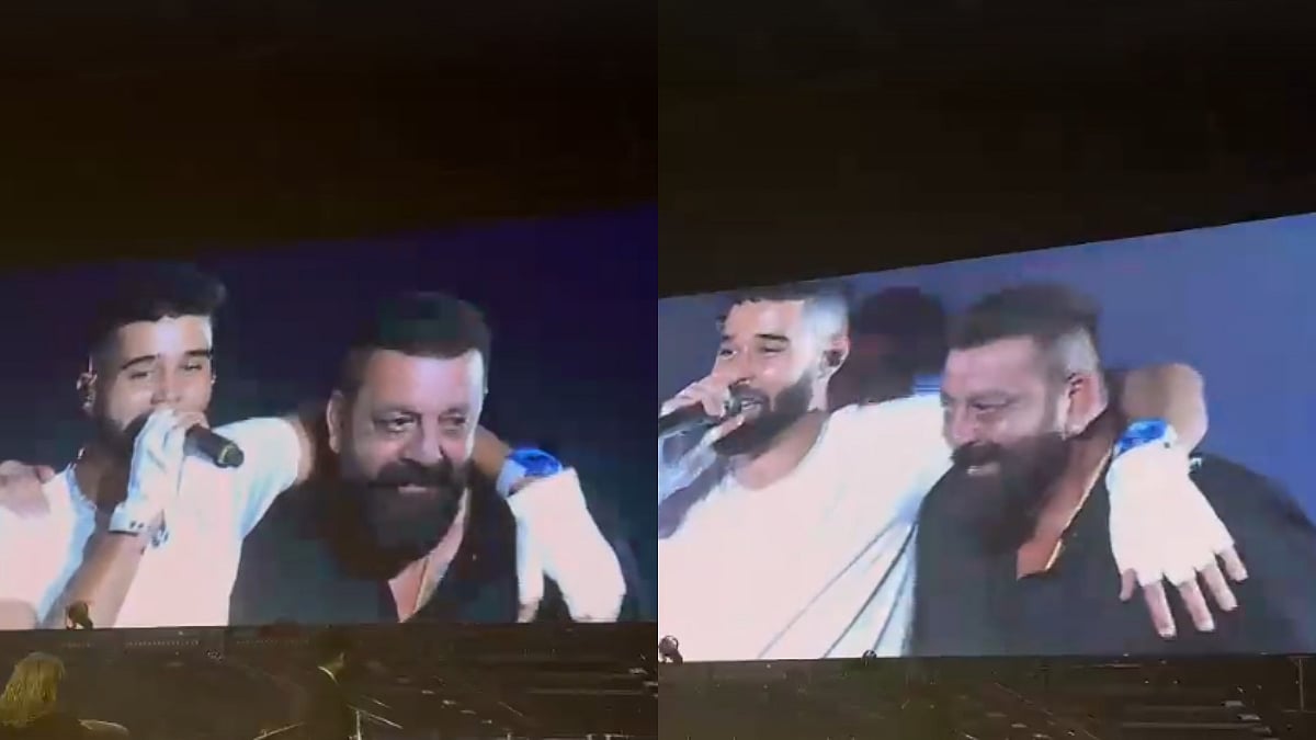 AP Dhillon Mumbai Concert: Dhurandhar Actor Sanjay Dutt Makes A Grand Entry; Fans Go Berserk - Watch Videos 