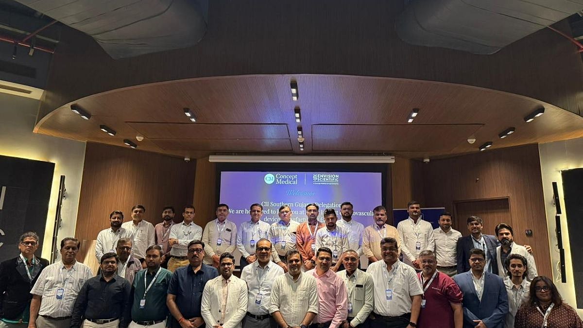 Concept Medical Group, through its advanced manufacturing arm Envision Scientific Pvt. Ltd., hosted a high-level industry delegation from the Confederation of Indian Industry (CII) as part of a special Study Mission on “Manufacturing Innovation Excellence” at its Surat Special Economic Zone facility. | 