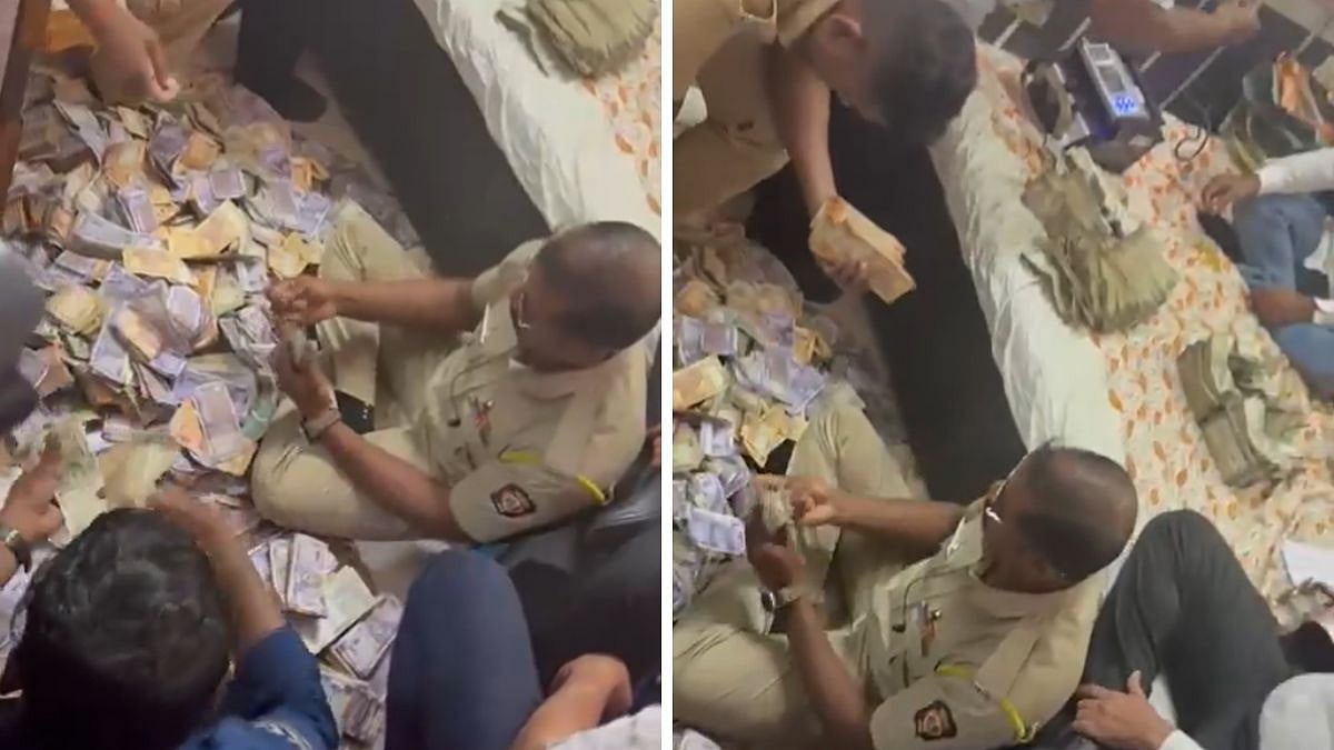 Pune Police Seizes ₹1.08 Cr In Prohibition Raid In Kondhwa; Viral Video Shows Cops Counting Cash...