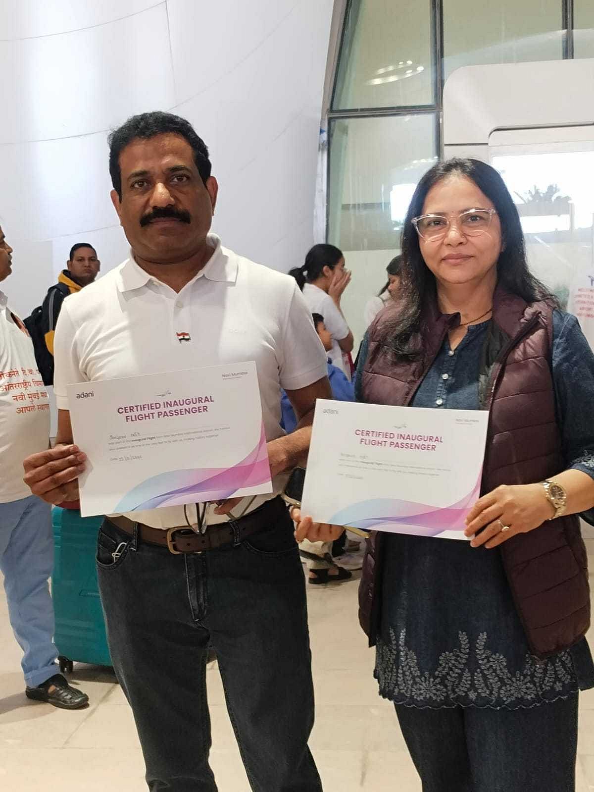 Former MLA Sanjeev Naik and his wife, Kalpana Naik