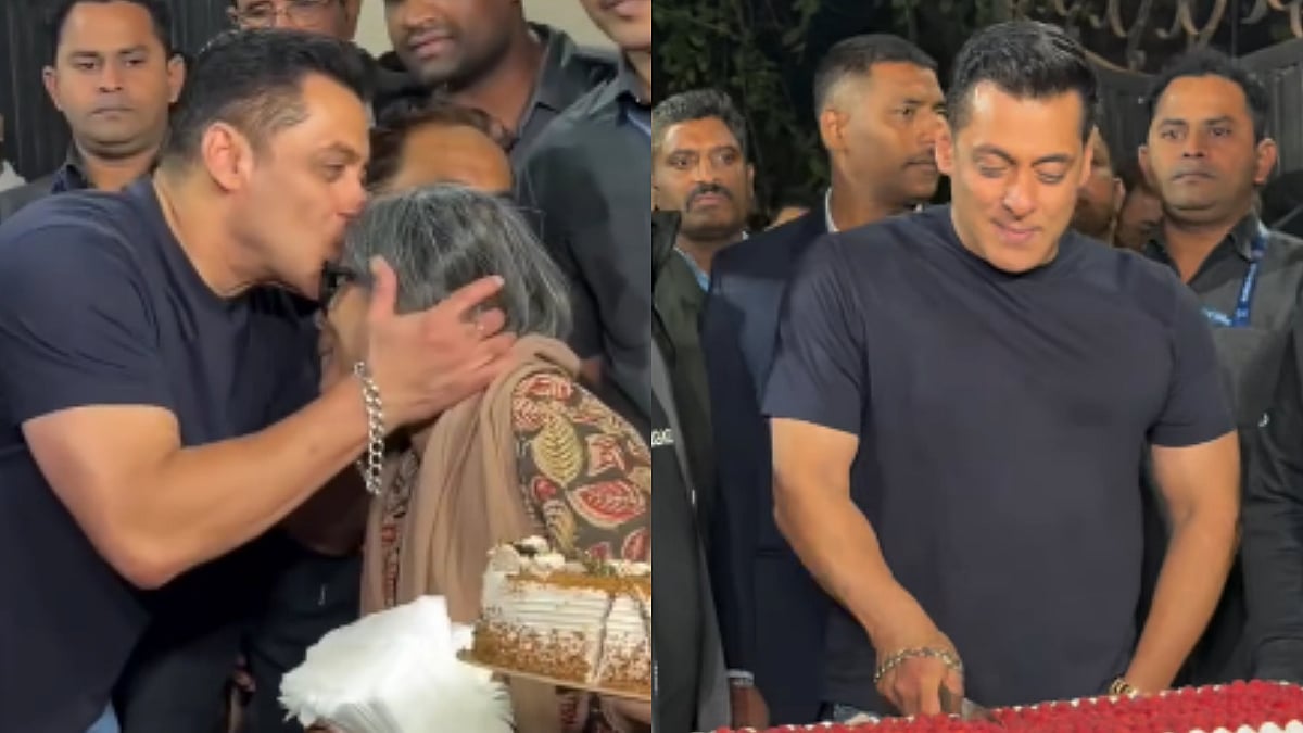 Salman Khan Turns 60: Actor Kisses Senior Journalist After Cutting Cake With Paps Outside His Panvel Farmhouse—VIDEO 