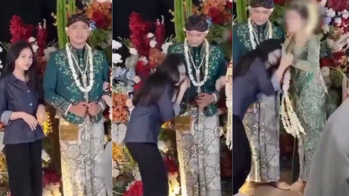 Indonesia Viral Video: Ex-Girlfriend Tries To Kiss Groom’s Hand At Wedding; Bride’s Reaction...