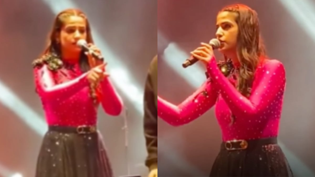 'Be In Control': Haryanvi Singer Pranjal Dahiya STOPS Live Performance, Slams Elderly Man & Crowd...