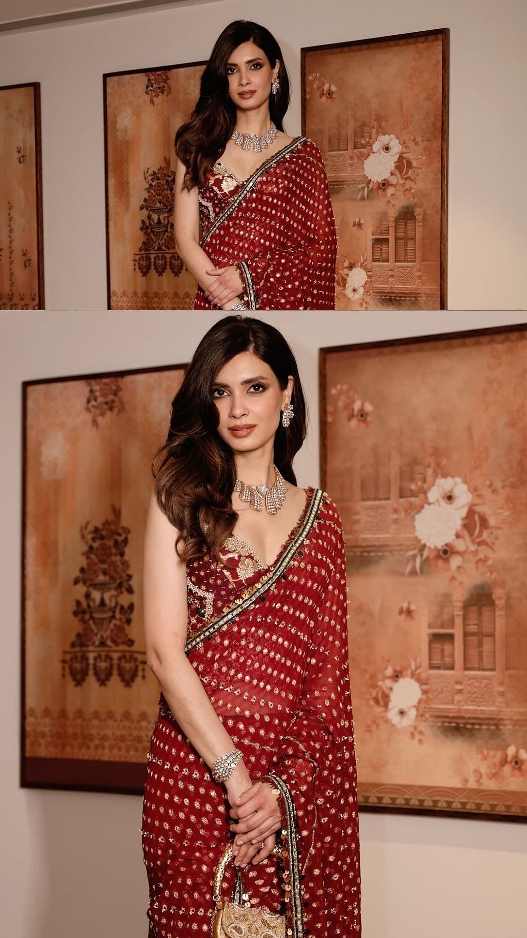 Diana Penty Looks Royal In ₹95,000 Sindoori Red Banarasi Saree, Carries ₹13,000 Hasli Bag