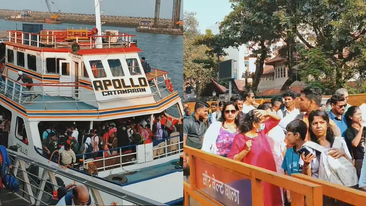 Is Alibaug The Hottest Destination For New Year's Eve? Massive Crowd Spotted At Gateway As Mumbaikars Head Out To Ring In 2026 